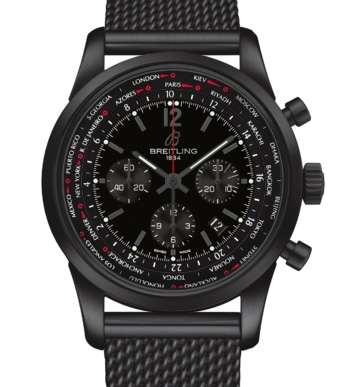 Breitling Transocean Chronograph Unitime Blacksteel Pilot MB0510U6 / BC80 / 159M high copy watches